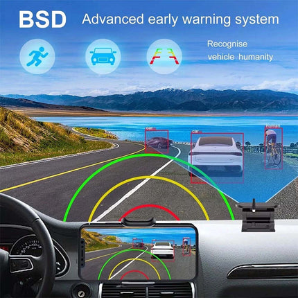 Wireless Reversing Camera Solar Wifi 1080P BSD For iPhone Android Truck