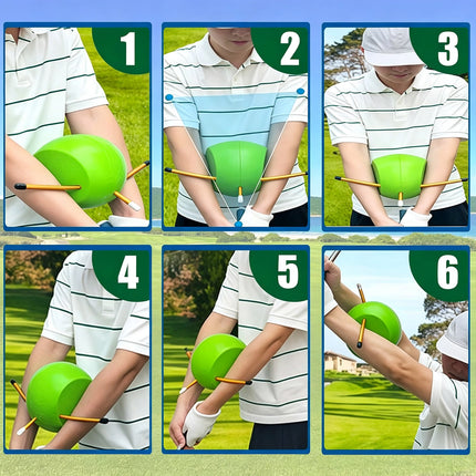 Golf Swing Connector Training Aid, Golf Swing Trainer for Posture Correction