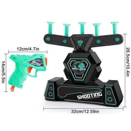 2-in-1 Electric Hover Shot Target Set with Glow-in-Dark Darts for Family Party