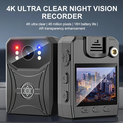 18 Hour 1080P Camcorder Mini Police Body Camera HD 120° Video DVR IR Night Cam