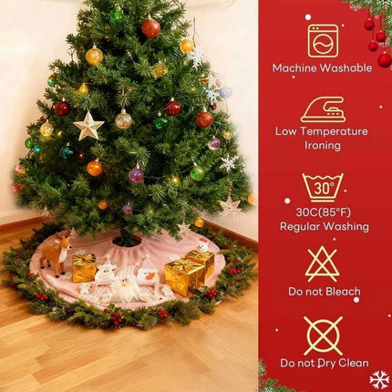 49 inch Thick Christmas Tree Skirt Decoration Xmas Holiday Party Decorations