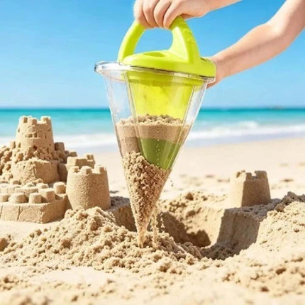Spilling Funnel Sand Beach Toys,Dripper Writing Sand & Water Mixing Castle Maker