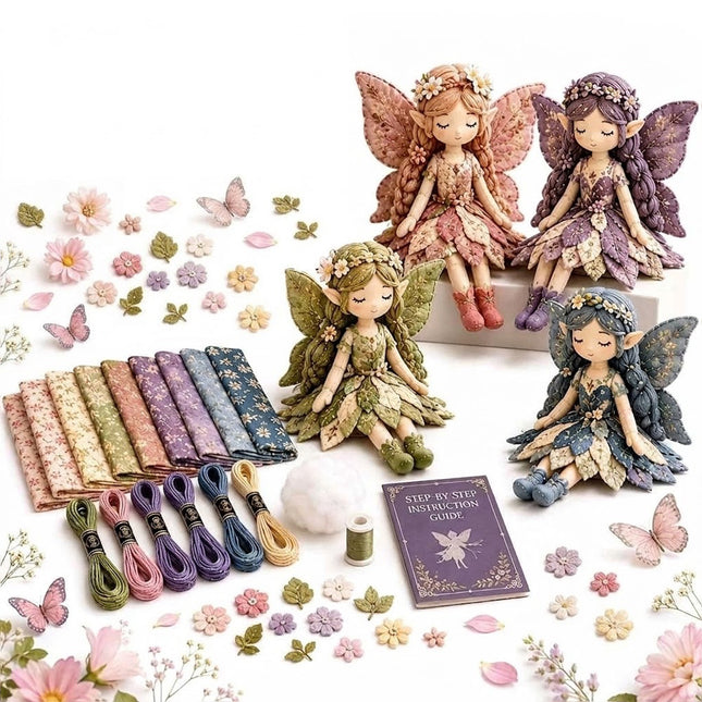 Fairy Patchwork DIY Collection,Fun Flower Fairies Patchwork Sewing Craft Kit