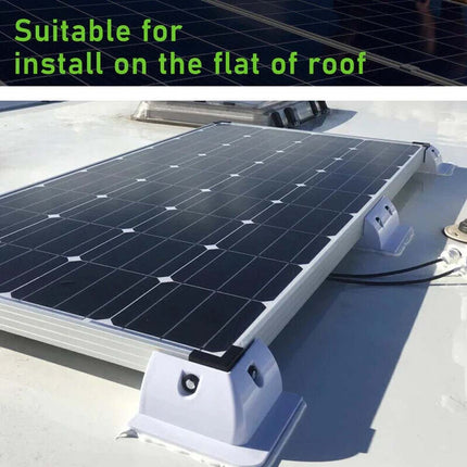 7X Solar Panel Corner Mounting Brackets Kit Vehicle Roof Mount Caravan Boat RV