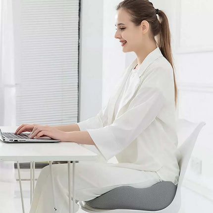 Office Chair Seat Cushion  Breathable Comfortable Pad Support Comfort Pillow Pad Home Use Blue