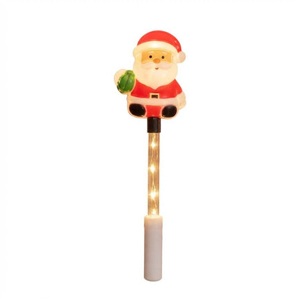 Energy-saving Christmas Glowing Stick Santa Claus Warm Light Handheld Luminous Toy Outdoor