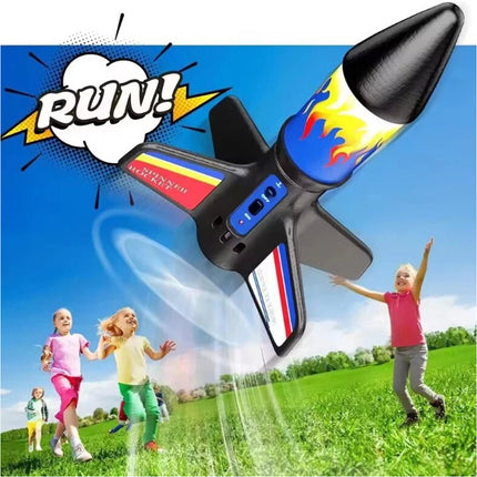 Motorized Electric Flying Rocket Toy with Parachute