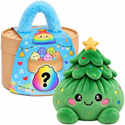 Christmas tree dumplings Dumpling Ploofs Rainbow Plush Edition with Steamer