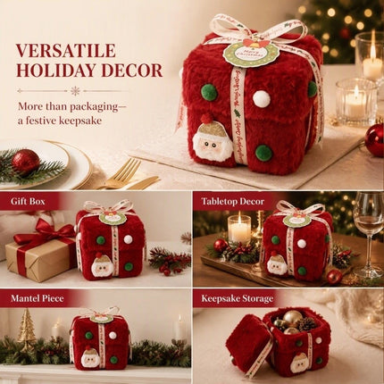 Velvet Gift Box Christmas Packaging Box Velvet Candy Box Christmas Eve