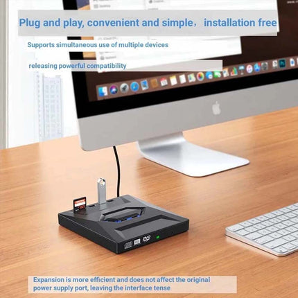 External CD DVD Drive USB 3.0 Writer Burner Reader Player for PC Laptop Windows
