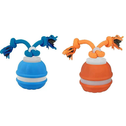 1-2PCS Interactive Smart Dog Ball with Swing Rope Tail | USB Rechargeable