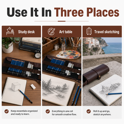Professional Sketching Pencils Set 24 Piece | 10-versatility-use-cases.png