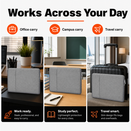 Grey Laptop Sleeve Carry Case | 10-versatility-use-cases.png