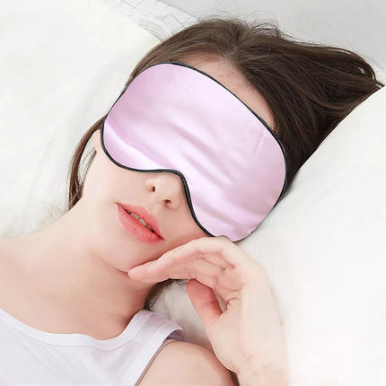 100% Pure Silk Sleeping Eye Mask Sleep Soft Blindfold Lights Out Travel Relax - Image 9