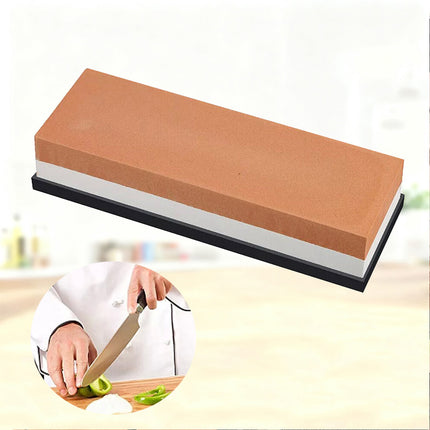 Dual Whetstone Cutter Sharpening Stone Grinding Knife Waterstone Kitchen Wet