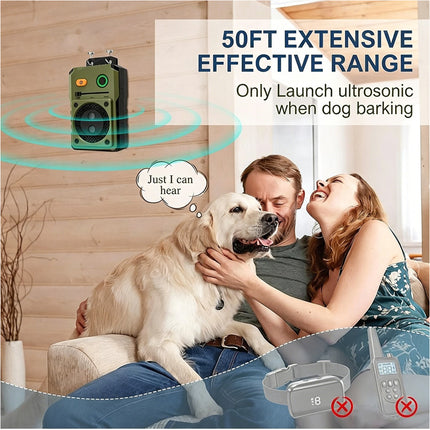 Outdoor Anti Bark Device Ultrasonic Dog Barking Control Stop Repeller Trainer