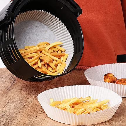 100pcs Air Fryer Disposable Paper Liner Non-Stick Baking Paper Brown Splendid&Co.