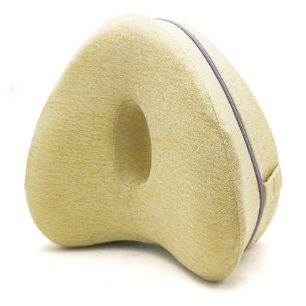 Leg Pillow Ergonomic Side Sleeping Pillows Leg Support Cushion Removable Yellow