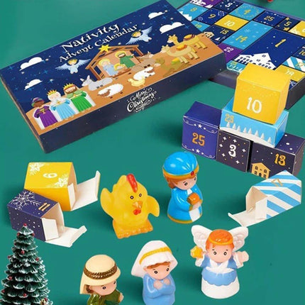 Nativity Advent Calendar Christmas Story Nativity Playset Advent Calen Advent Calendar Christmas Blind Box