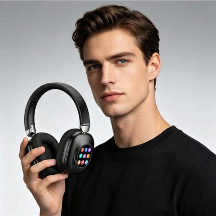 Bluetooth 6.0 Wireless Headphones Hi-Fi Noise Cancelling Over Ear Headset