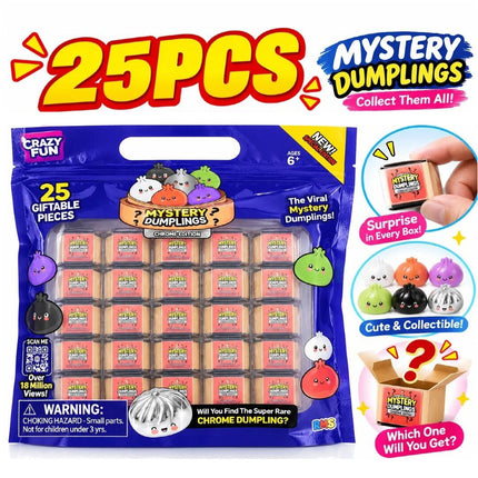 Crazy Fun Extra Mini Mystery Dumpling Chrome Edition 25 Pack Xmas Gift