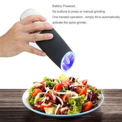 Twin Pack Electric Salt & Pepper Grinder Mills Shakers Silver