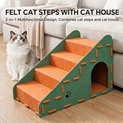 4 Step Ramp Stairs for Sofa & Chair NonSlip Sturdy Pet Steps Cats Dogs