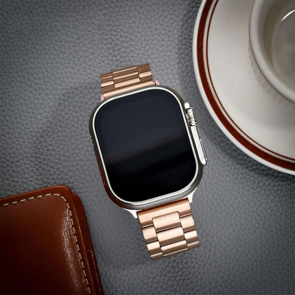 Apple Watch Band iWatch Stainless Steel Series 9 8 7 Ultra SE Titanium 38mm/40mm/41mm Rose Gold