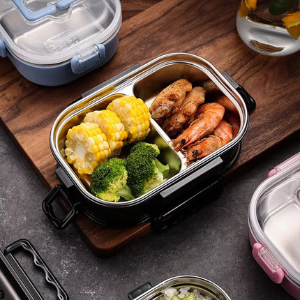 Doule-Layer Stainless Bento Box Leak-Proof Thermal Insulation Portable Lunchbox