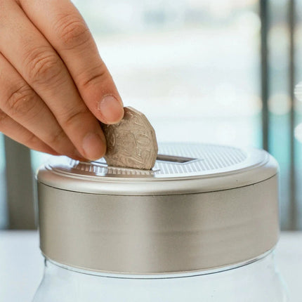 Coin Money Counting Jar Digital LCD Display OZ Coins Piggy Bank Box Gift
