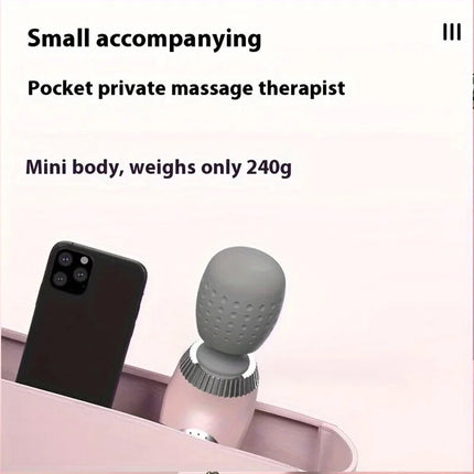 Portable Electric Massage Stick - USB Charging, Full Body Vibration Massager Gun White