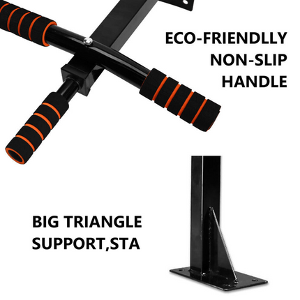 Wall Mounted Pull Up Bar Chin Up Strength Training Horizontal Bars Exercise