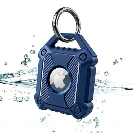 Midnight Blue Apple AirTag Protective Case Waterproof TPU Cover Air Tag Tracker Loop Holder