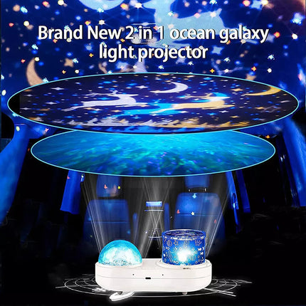 16in1 Ocean Starry Projector Galaxy Nebula Night Light for Kids Bedroom Decor