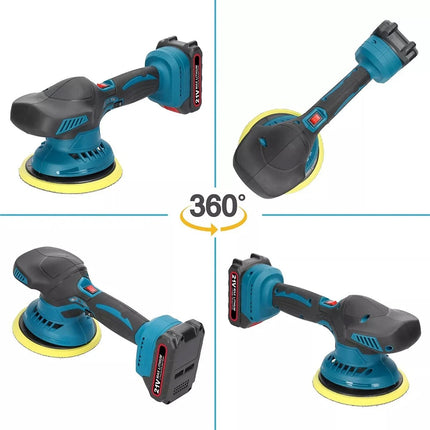 6" Cordless Car Polisher Dual Action Buffer Orbital Sander Polishing Machine