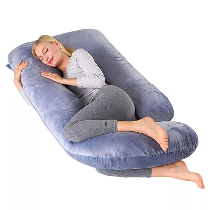 J-Shape Maternity Pregnancy Pillow Nursing Sleeping Feeding Body Support