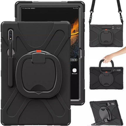 Rotating Shockproof Carry Tablet Case For Samsung Galaxy Tab S9 Ultra S9