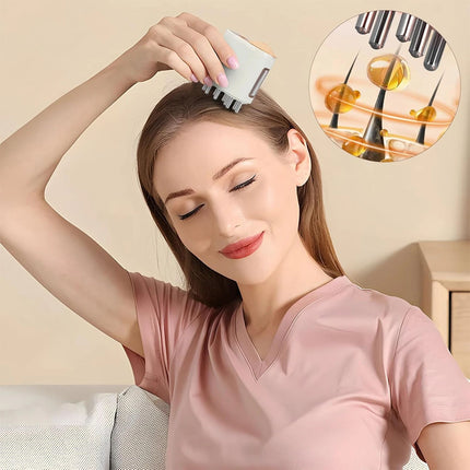 2 in 1 Electric Hair Oil Applicator Durable Scalp Massager for Hair Growth Tool