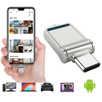 2TB Dual 2 In 1 Type C USB3.0 Mini Flash Drive Memory USB