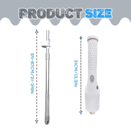 Rechargeable Electric Spin Scrubber - 6 Multi-Function Heads for Bathroom