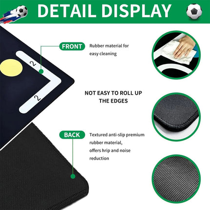 Football Skills Training Mat Non Slip Adults Dribble Training Carpet Sports