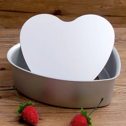 10" Tin Heart Shaped Bread Cake Pan Bakeware Molds Baking Tray Moulds mold