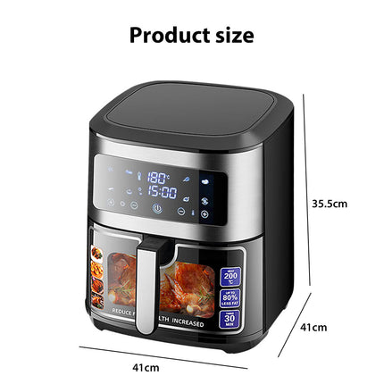 8.8L Air Fryer 1500W LCD Fryers Oven Airfryer Healthy Cooker Oil Free Kitchen