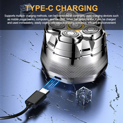 Electric Head Shavers for Bald Men 6D Head Razors w/Nose&Ear Trimmer LED Display