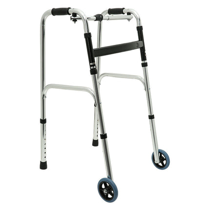 Folding Walker Medical Walking Aid Frame Height Adjustable Lightweight Outdoor