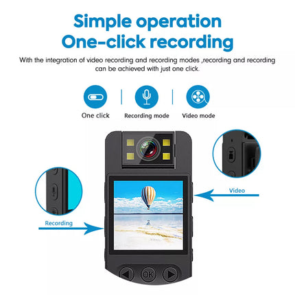 1080P Mini Body Camera WiFi Video Recorder Wearable Police Body cam Night Vision