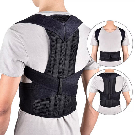 AU Back Posture Corrector Magnetic Shoulder Support Brace Belt Therapy Men Women