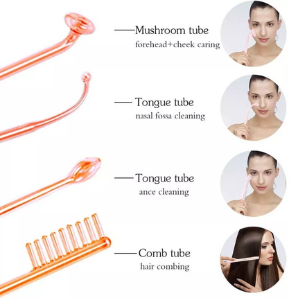 Portable High Frequency Skin Care Therapy Wand Machine Acne Treatment Handheld