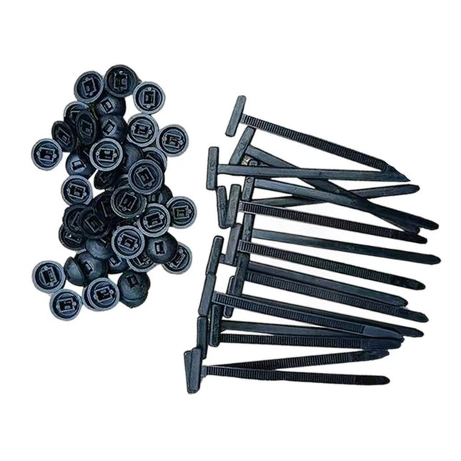 300Pcs Nylon Universal Cable Tie Buckle Self-Locking Nylon Zip Ties Holder