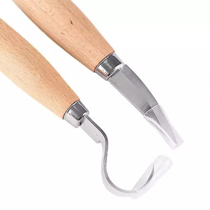 2pcs Wood Carving Knives Set for Spoon Carving Tools Hook Knife Professional